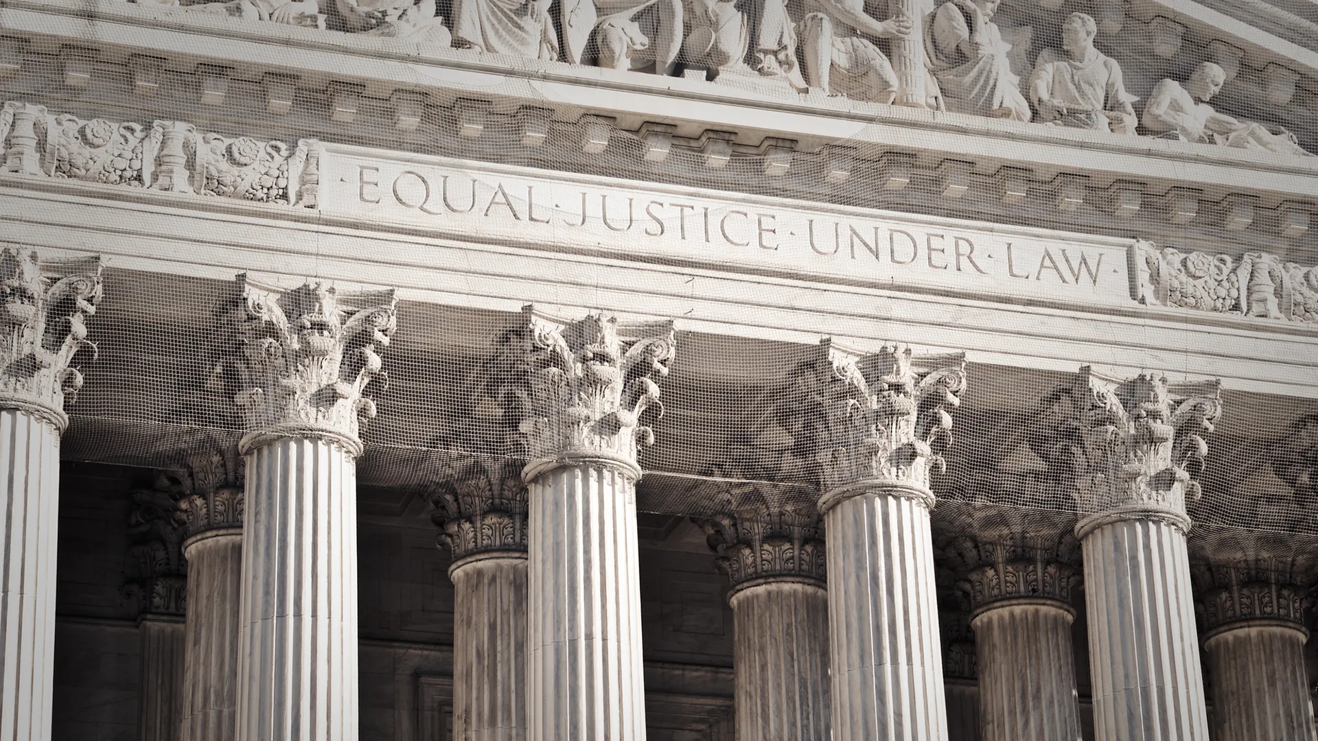 equal justice under law engraved on building